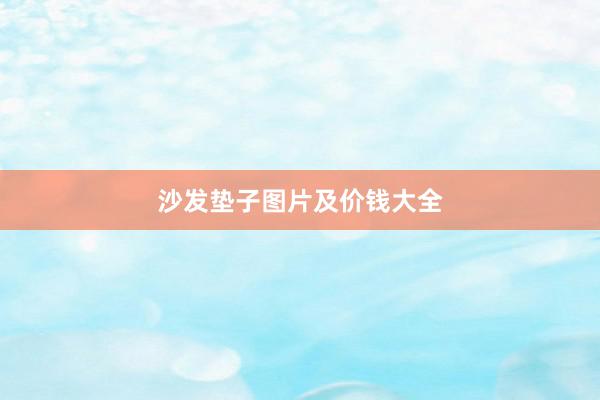 沙发垫子图片及价钱大全